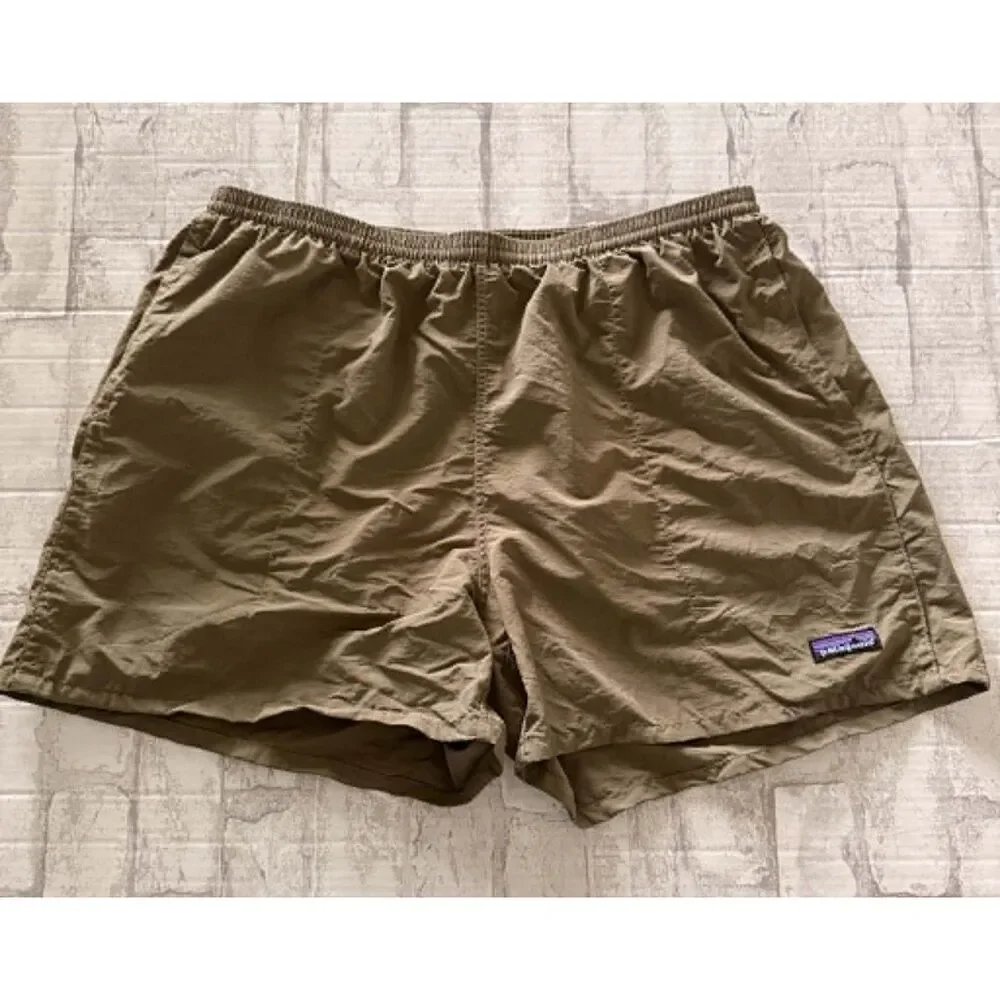 Patagonia Y2K VTG Baggies Swim Trunks Green Drawstring Shorts 57017S8 Sz XL